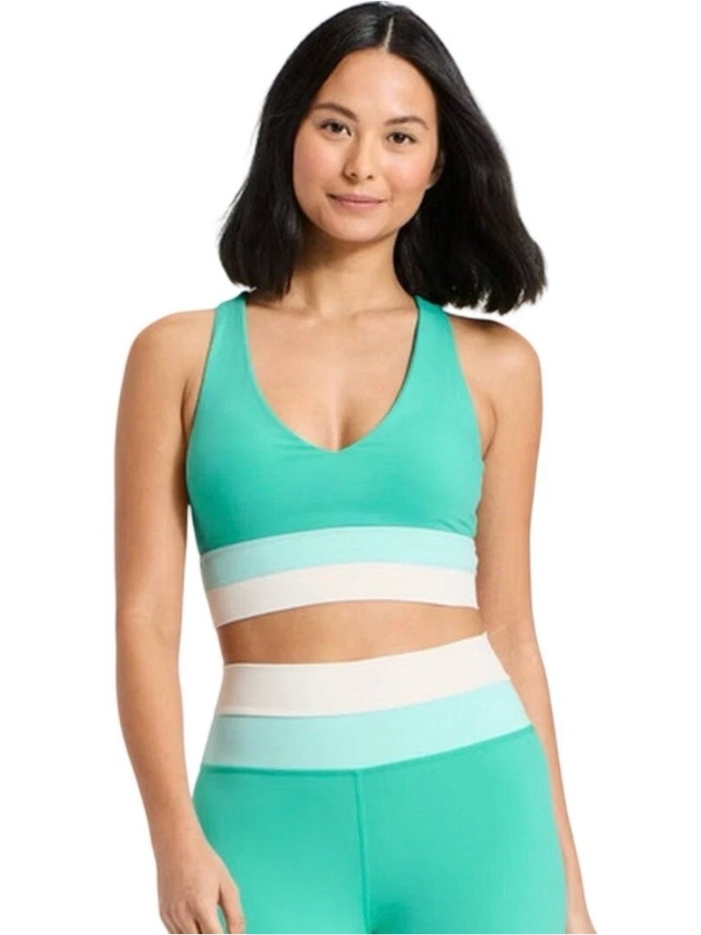 JoyLab Women's Colorblock Moisture Wicking Longline Sports Bra XXS